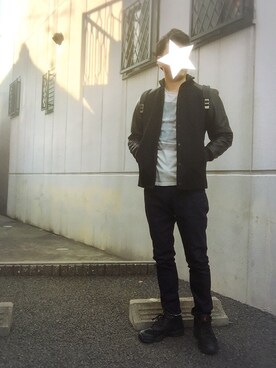 「JOURNAL STANDARD（ジャーナルスタンダード）のアイテム（スタジャン）」を使った、k!o!👶👶さん（メンズ・171cm）の秋コーディネート