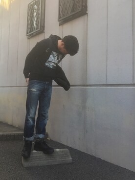 「JOURNAL STANDARD（ジャーナルスタンダード）のアイテム（スタジャン）」を使った、k!o!👶👶さん（メンズ・171cm）の冬コーディネート