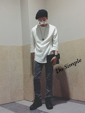 「ベレー帽推奨委員会」｜k!o!👶👶さん（メンズ・171cm）の秋コーディネート