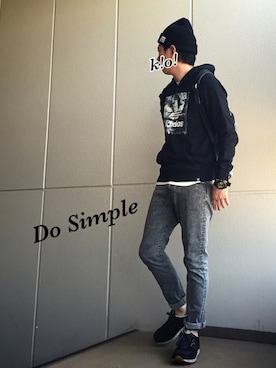 「アイテム（バックパック/リュック、シルバー系）」を使った、k!o!👶👶さん（メンズ・171cm）の秋コーディネート