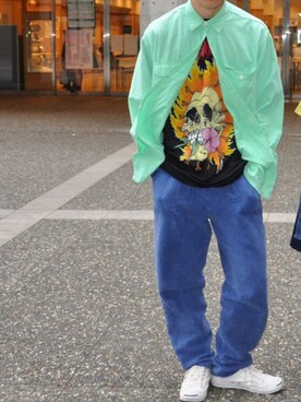 「CONVERSE（コンバース）のCONVERSE コンバース ジャック パーセル / JACK PURCEL（スニーカー）」を使った、Yuma Yoshinoさん（メンズ・175cm）の春コーディネート