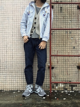 「BEAMS BOY（ビームスボーイ）のアイテム（ジャケット/アウター）」を使った、caifenglaoさん（メンズ・165cm）の冬コーディネート