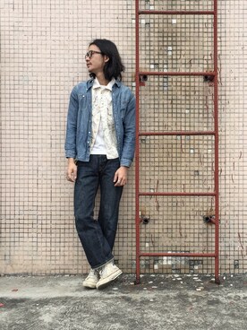 「the soloist（ソロイスト）のアイテム」を使った、caifenglaoさん（メンズ・165cm）の春コーディネート