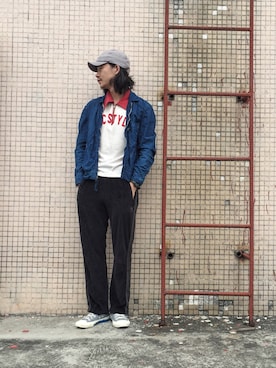 「O.C Style（オーシー スタイル）のアイテム」を使った、caifenglaoさん（メンズ・165cm）の春コーディネート
