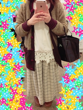 「axes femme（アクシーズファム）のアイテム（タンクトップ）」を使った、みゆたろさん（レディース・158cm）の冬コーディネート