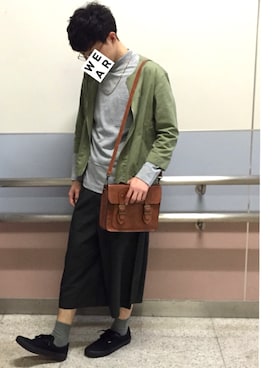 「パーマ風」｜だいそんさん（メンズ・175cm）の春コーディネート