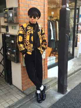 「TAKEO KIKUCHI（タケオキクチ）のアイテム（アクセサリー）」を使った、だいそんさん（メンズ・175cm）の秋コーディネート