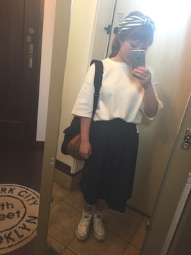 「Crisp（クリスプ）のアイテム（ヘアアクセサリー）」を使った、ぴーままさん（レディース・152cm）の春コーディネート