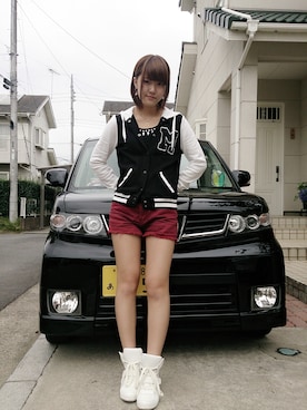 「学校」｜「アイテム（その他アウター）」を使った、ぺろさん（メンズ・160cm）の秋コーディネート