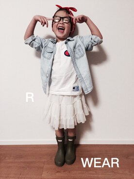 「アイテム（ヘアアクセサリー）」を使った、Riiian & ®iiikkunさん（キッズ・120cm）の春コーディネート