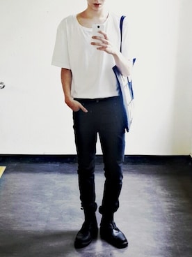 「cheap monday」｜「アイテム（その他）」を使った、정진영さん（メンズ・181cm）の夏コーディネート