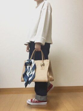 「STYLE DELI（スタイルデリ）のアイテム（バッグ）」を使った、さおさん（レディース・153cm）の春コーディネート