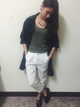 「素T」｜Juliane Huangさん（レディース・163cm）の春コーディネート