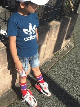 「X-girl（エックスガール）のアイテム」を使った、Natsuki Hさん（キッズ・110cm）の夏コーディネート