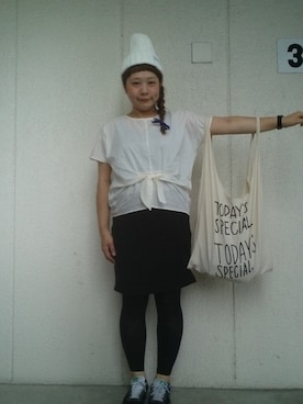 「トゥデイズスペシャル」｜**まうこ**さん（レディース・165cm）の夏コーディネート