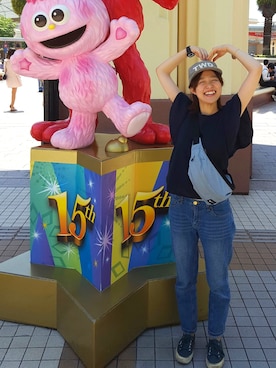 「I am I （アイアムアイ）のアイテム（帽子）」を使った、むくみきさん（レディース・156cm）の春コーディネート