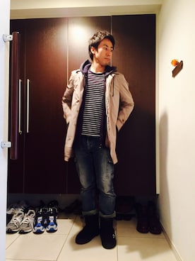 「UNIQLOコーデ」｜ライトさん（メンズ・163cm）の冬コーディネート