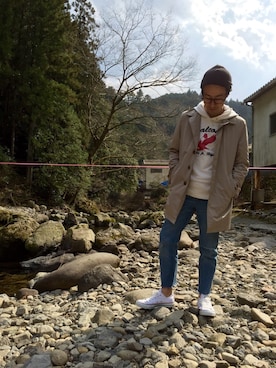 「WRIGHT（ライト）のアイテム」を使った、ライトさん（メンズ・163cm）の春コーディネート