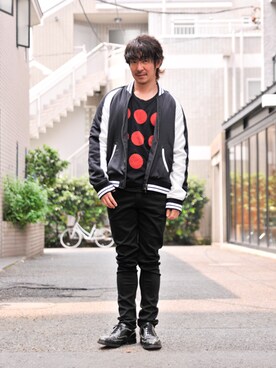 「glamb（グラム）のアイテム（その他アウター）」を使った、【glamb】多久和 直利さん（メンズ・170cm）の夏コーディネート