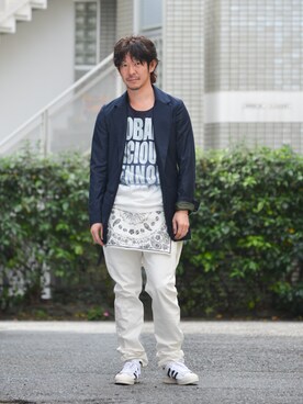 「glamb先行予約」｜【glamb】多久和 直利さん（メンズ・170cm）の秋コーディネート