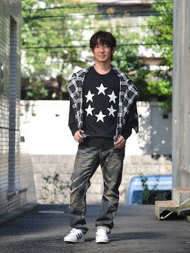 「glamb先行予約」｜【glamb】多久和 直利さん（メンズ・170cm）の秋コーディネート
