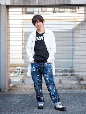 「アイテム（タンクトップ）」を使った、【glamb】多久和 直利さん（メンズ・170cm）の冬コーディネート