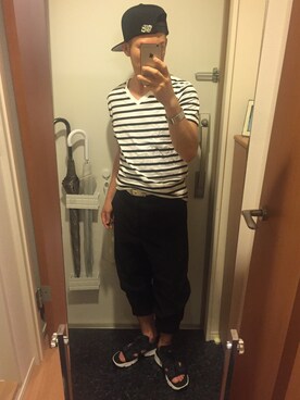 「ｎ’Or（ノアール）のアイテム（パンツ）」を使った、GoUさん（メンズ・163cm）の夏コーディネート