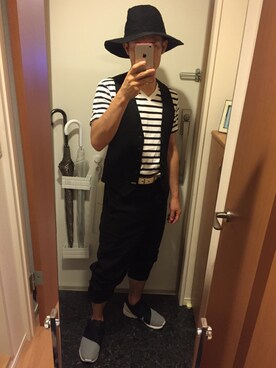 「ｎ’Or（ノアール）のアイテム（パンツ）」を使った、GoUさん（メンズ・163cm）の夏コーディネート