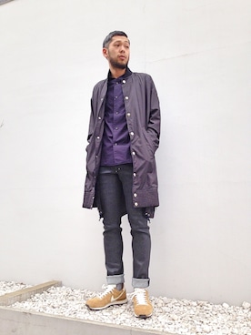 「MIHARAYASUHIRO（ミハラヤスヒロ）のアイテム（ブルゾン）」を使った、FACTOTUM_asanumaさん（メンズ・173cm）の冬コーディネート