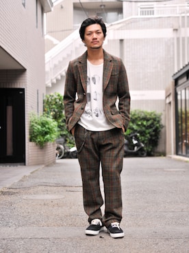 【glamb】田上翔さん(メンズ・173cm)の夏コーディネート