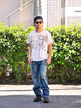 「glamb先行予約」｜【glamb】田上翔さん（メンズ・173cm）の夏コーディネート