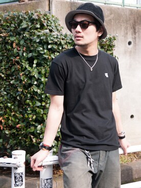 「glamb（グラム）のアイテム（アナログ腕時計）」を使った、【glamb】田上翔さん（メンズ・173cm）の春コーディネート