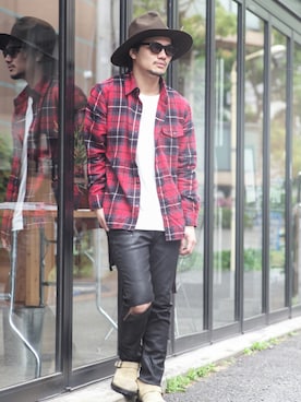 【glamb】田上翔さん（メンズ・173cm）の夏コーディネート