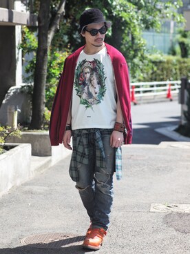 【glamb】田上翔さん(メンズ・173cm)の夏コーディネート