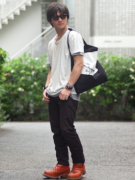 【glamb】田上翔さん(メンズ・173cm)の夏コーディネート