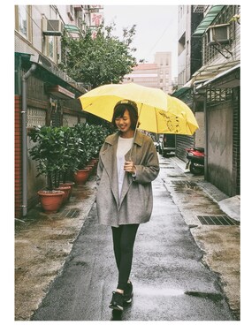 「ZARA KIDS」｜「アイテム（チェスターコート）」を使った、miniswearさん（レディース・160cm）の冬コーディネート