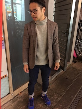 「ツイードジャケット」｜フジさん（メンズ・165cm・20代）の秋コーディネート