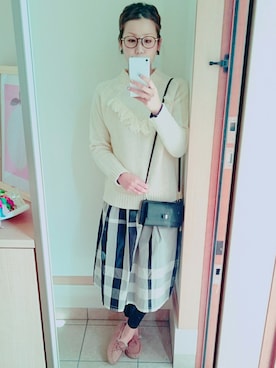 「ニコアンド」｜「アイテム（財布/小物）」を使った、mloveさん（レディース・165cm）の冬コーディネート