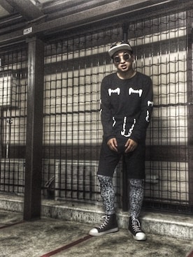 「Hater snapback（ヘイタースナップバック）のアイテム」を使った、souta_beezzyさん（メンズ・165cm）の秋コーディネート