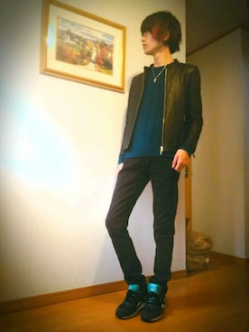 ふじたまさん（メンズ・178cm）の冬コーディネート