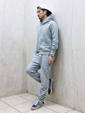 上下スウェット のメンズ人気ファッションコーディネート Wear