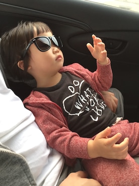 「GAP（ギャップ）のアイテム（フォーマルスーツ/小物）」を使った、Jaclyn Chuangさん（キッズ・100cm）の春コーディネート