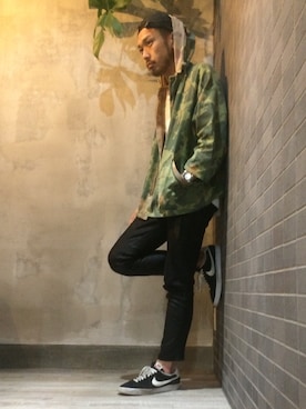 「Bernabeu(ベルナベウ)のアイテム(パンツ)」を使った、Quatre hair designさん(メンズ・179cm)の春コーディネート