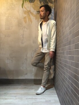 「Bernabeu(ベルナベウ)のアイテム(パンツ)」を使った、Quatre hair designさん(メンズ・178cm)の春コーディネート