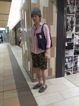 GIORDANO新大阪さん（メンズ・180cm）の春コーディネート