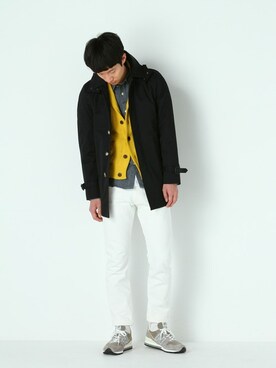 「Journal Standard TRISECT（トライセクト）のアイテム（トレンチコート）」を使った、JOURNAL STANDARD EC担当さん（メンズ・178cm）の春コーディネート