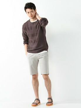 JOURNAL STANDARD EC担当さん(メンズ・180cm)の夏コーディネート