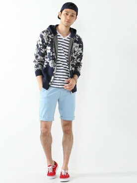 JOURNAL STANDARD EC担当さん(メンズ・180cm)の夏コーディネート