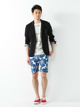 JOURNAL STANDARD EC担当さん（メンズ・180cm）の夏コーディネート