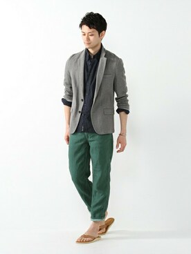 JOURNAL STANDARD EC担当さん(メンズ・180cm)の夏コーディネート